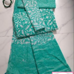 Cotton batik salwar kameez orna.